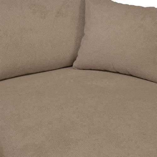 Giga Meubel Chaise Longue Bank Bordeaux - 3-Zits - Links - Taupe - vtwonen shop