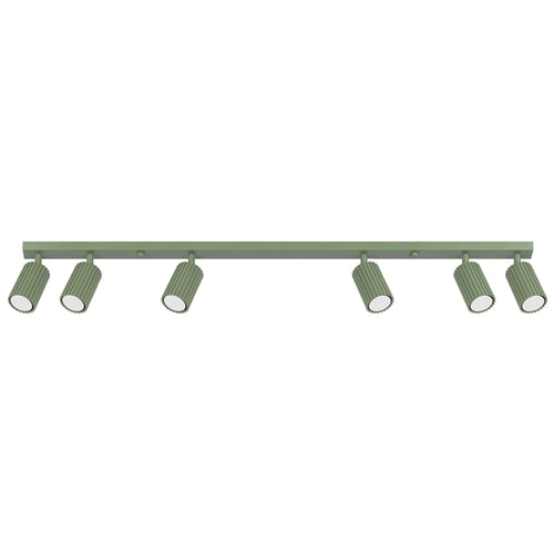 Sollux Lighting Plafondlamp KARBON 6L salie - 117x6,5x16,5cm