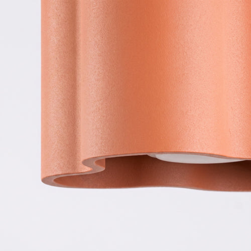 Sollux Lighting Plafondlamp OVIO 1 rode oker GU10 - 12x12x10cm