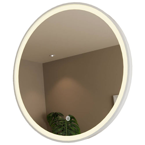 LOMAZOO badkamerspiegel Oslo - met LED verlichting & spiegelverwarming - rond - 80 cm
