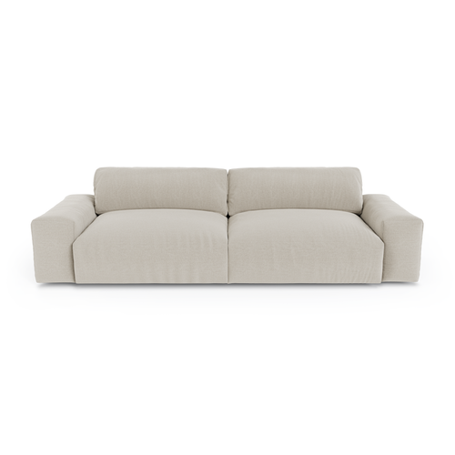 Sia Home - 4-zitsbanken BLISS - Zacht aanvoelende geweven stof - Beige - 240cm - vtwonen shop