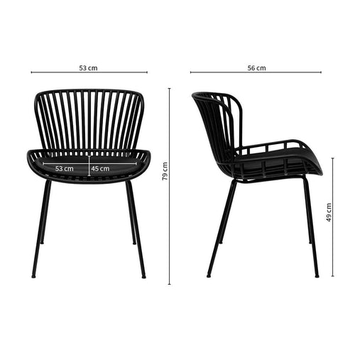 Kick tuinstoel Lot - Zwart