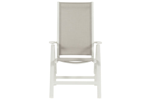 Hartman Tuinstoel Troy - Wit Aluminium - Verstelbaar - vtwonen shop