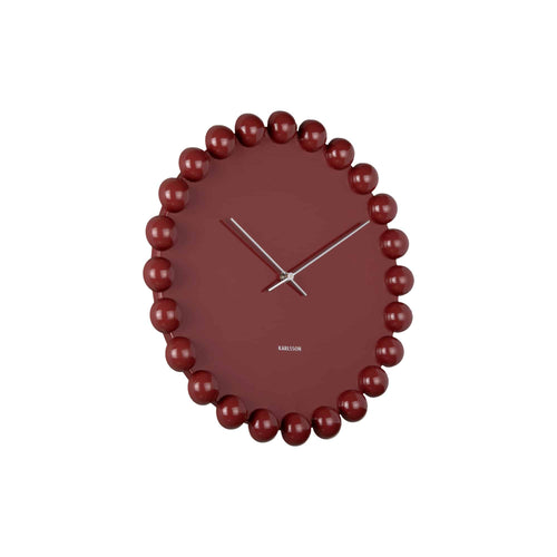 Karlsson wandklok Cadiz Dotty - rood - Ø40cm
