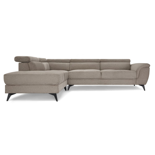 Furnhouse chaise longue bank links Betis - Taupe - Stof - 95x290x90