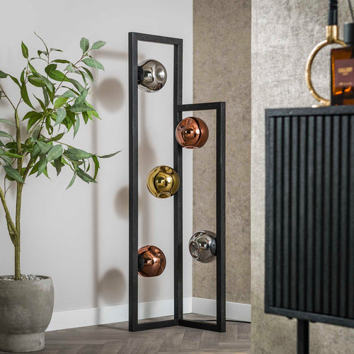 Giga Meubel Vloerlamp Stellar - Multicolor Glas - 30x30x130cm