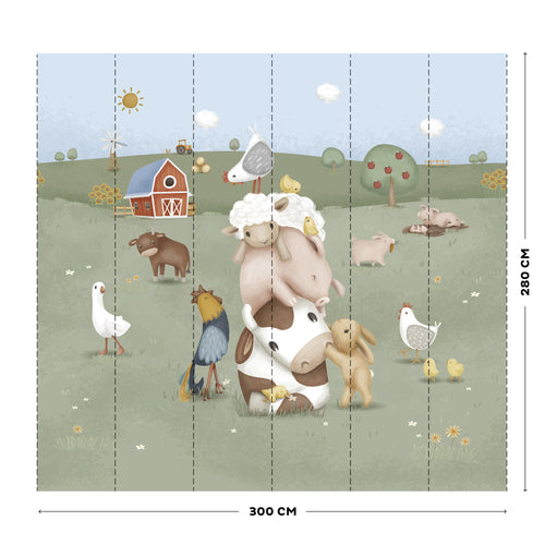 Little Dutch Fotobehang Little Farm 280x300cm