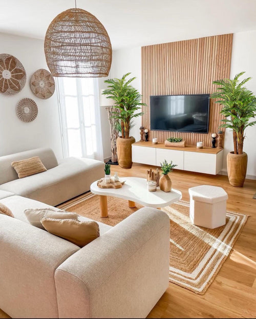 Flourify kunstplant - Palm met kokosstam - 160 cm