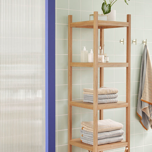 Hübsch handdoek Promenade - katoen - 50x100cm - vtwonen shop