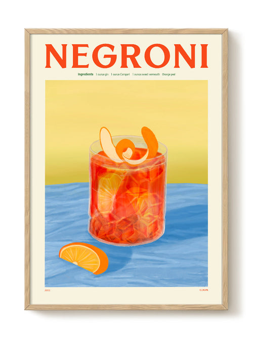 Elin PK - Negroni - PSTR studio Kunst Poster - vtwonen shop