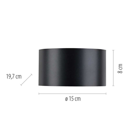 Neuhaus PURE wandlamp Clipse - 2 lichts - 19.7  x 8   cm - antraciet