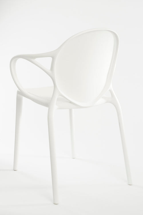 Mica Decorations Nebraska Tuinstoel - L56 x B57 x H80 cm - Polypropyleen - Wit - vtwonen shop