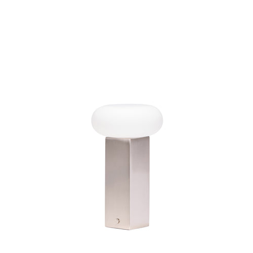 Hübsch draagbare lamp Low - glas/ijzer - 12x12xh20cm
