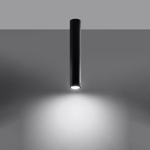 Sollux Lighting Plafondlamp LAGOS 40 zwart - 6x6x40cm