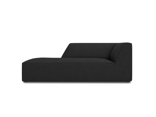 Micadoni linker meridiaan Ruby structurele stof, zwart - 180x93x69cm