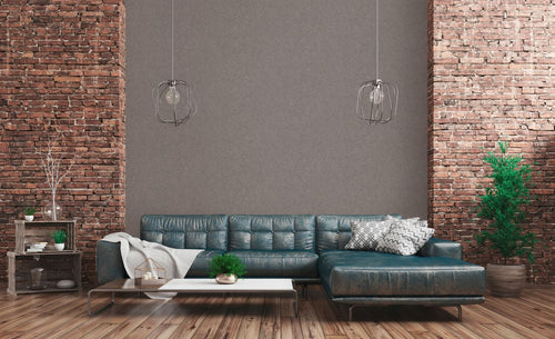 Livingwalls behang betonlook donkergrijs - 53 cm x 10.05 m - AS-378657