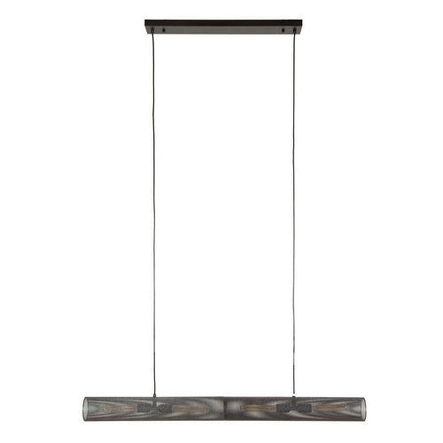 Giga Meubel Hanglamp Tube Mesh - Zwart Metaal - 120x10x150cm