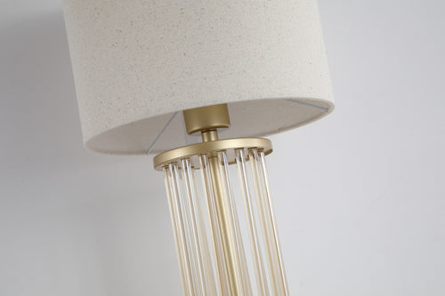 Searchlight tafellamp Swizzle - 1 lichts - 25  x 43   cm - goud