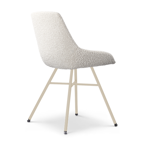 Nolon Noa-Isa eetkamerstoel bouclé beige - beige onderstel