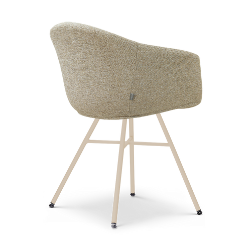Nolon Noa-Otis eetkamerstoel taupe melange - beige onderstel