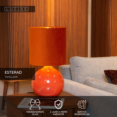 Lucide tafellamp ESTERAD - 1xE14 - Oranje