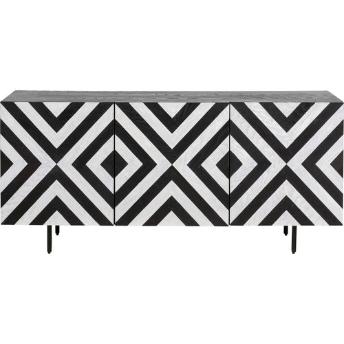Kare Design Dressoir Arctic zwart en wit - vtwonen shop