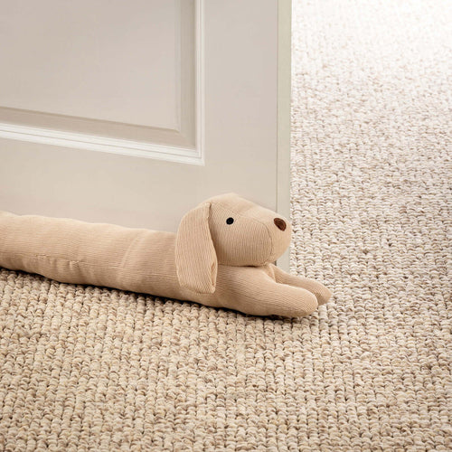 LOWEN - tochtstopper 90x12 cm - hond - Bleached Sand - beige - vtwonen shop