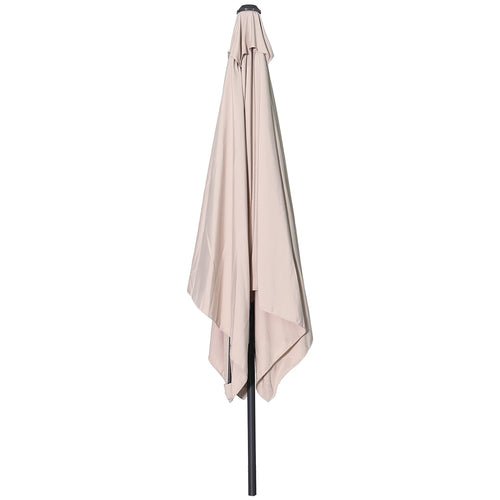Lotus parasol - 250x250 cm - carbon black - ecru