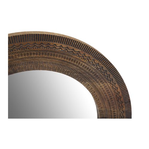 StarFurn Spiegel Nola - Naturel Mangohout - 75x2,5x75cm - vtwonen shop