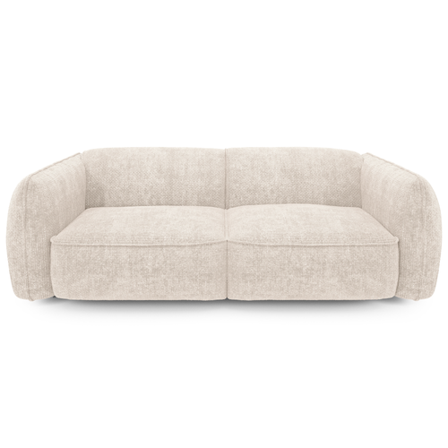 Sia Home - Rechte bank LIVIA - Fluweel weefsel - Crème - 196cm - vtwonen shop