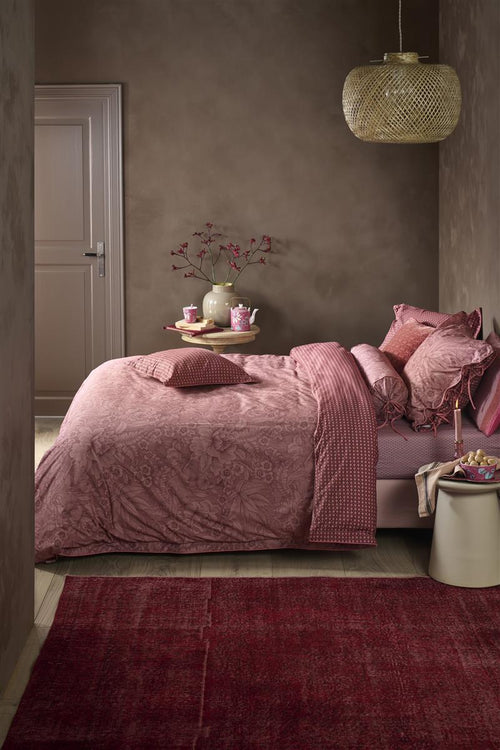 Pip Studio dekbedovertrek Casa Dei Fiori - 140x200/220 cm - steenrood