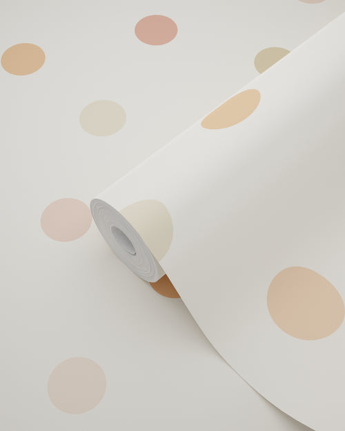 ESTAhome behang stip beige en meerkleurig - 50 x 900 cm - 131626