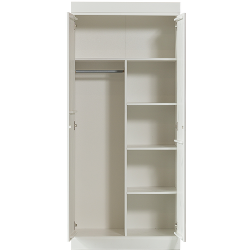 WOOOD lage kast 2-deurs Connect - Grenen - Wit - 175x77x56 - vtwonen shop