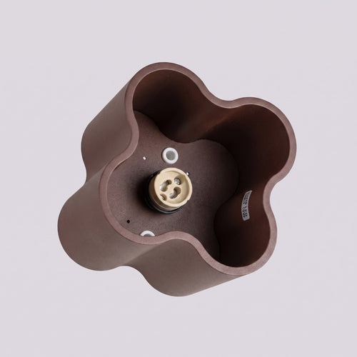Sollux Lighting Plafondlamp OVIO 1 bruin GU10 - 12x12x10cm