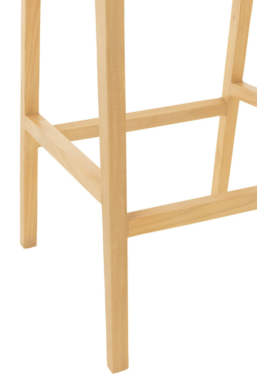 J-Line barstoel Emma - hout - naturel