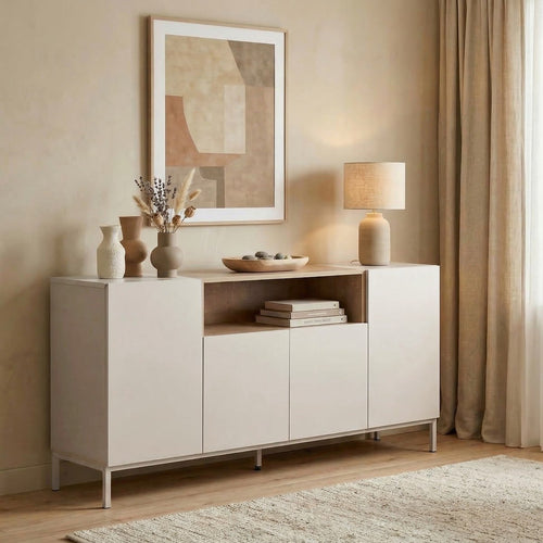 Calicosy - Dressoir OLIVER - beige 160x40x80 cm