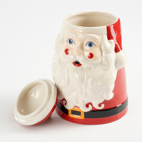 House of Seasons Celebration Voorraadpot - L16 x B16 x H26 cm - Steengoed - Rood - vtwonen shop