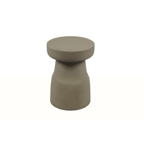 StarFurn Bijzettafel Drum - Rond Taupe Hout - 40x40x42cm - vtwonen shop