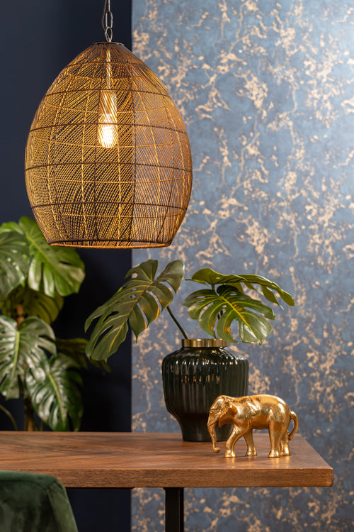 Light & Living hanglamp Meya - 30x30x37 - zwart