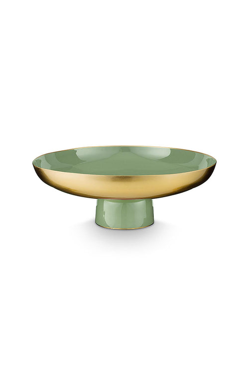 Pip Studio - Ronde Schaal - Groen - Metaal - 35x12.5cm