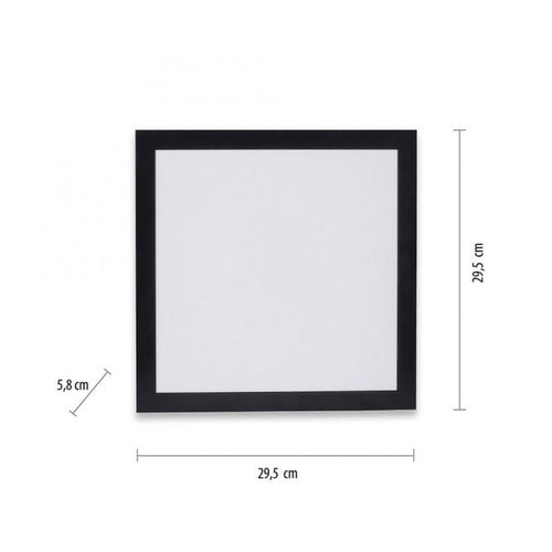 Paul Neuhaus plafondlamp Flat - 1 lichts - 29.5  x 5.8   cm - zwart - vtwonen shop