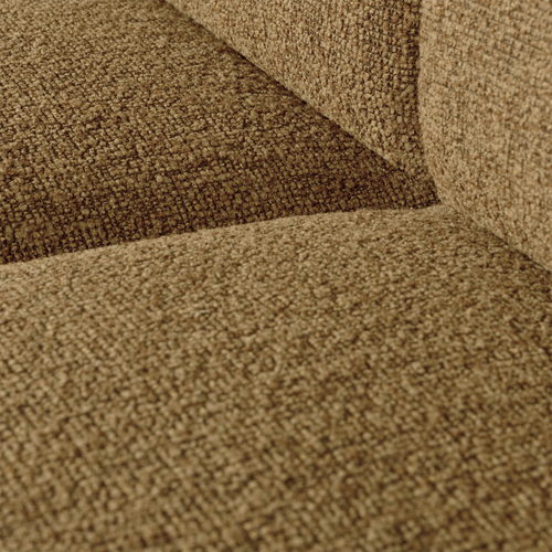 WOOOD 1-zits bank Mojo - Bouclé - Geel/Bruin - 74x80x97 - vtwonen shop