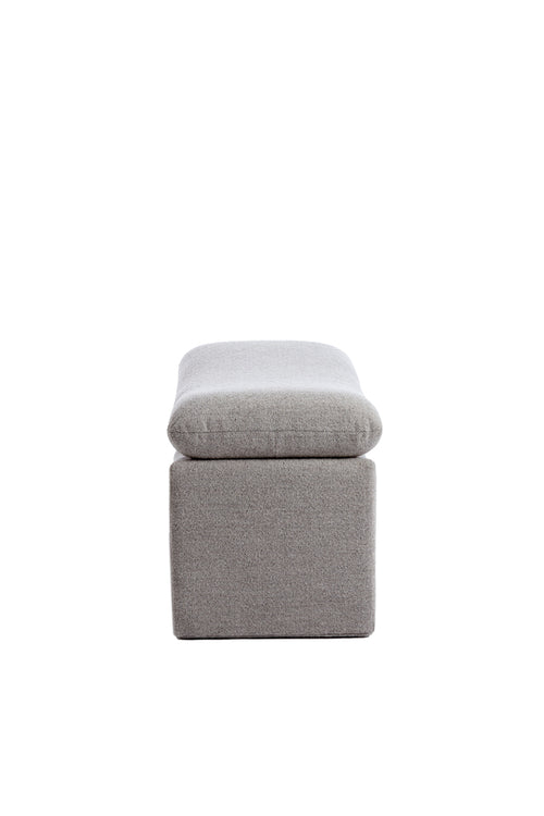 Light & Living poef DASHA - 80x40x48.5cm - grijs