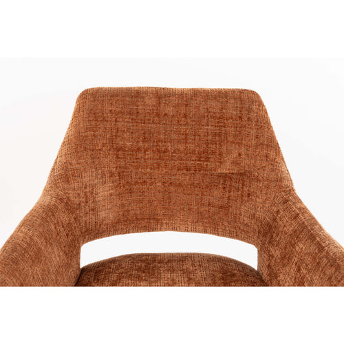 Housecraft Living Merel Eetkamerstoelen Armleuning Oranje - Set van 2