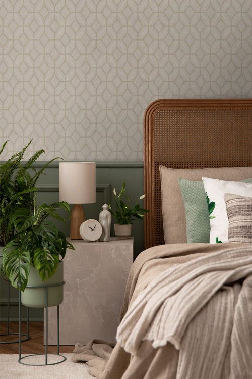 Borastapeter behang grafisch motief beige - 53 cm x 10.05 m - 660549 - vtwonen shop