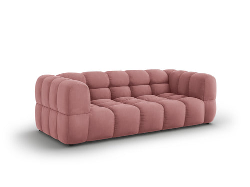 Cosmopolitan Design Bank Sky 3-zits, flueel, zalm - 102x214x70cm
