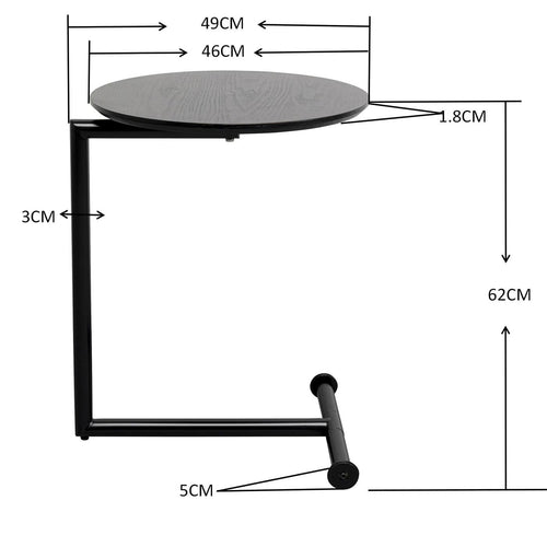 Kare Design Bijzettafel Easy Living hout zwart