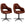 Furnhouse eetkamerstoelen armleuning Luna - Cognacbruin - Kunstleer - Set van 2