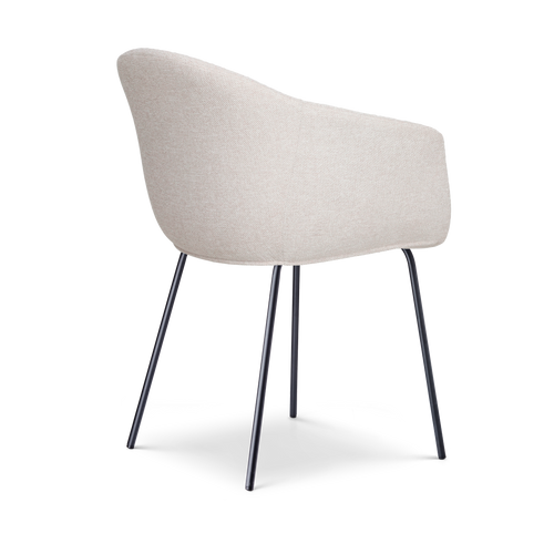 Nolon Nora-Otis Eetkamerstoelen Set van 2 - Beige - Zwarte Poten - vtwonen shop