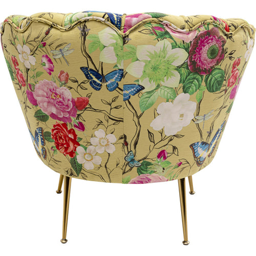 Kare Design Fauteuil Water Lily Flower Fever geel